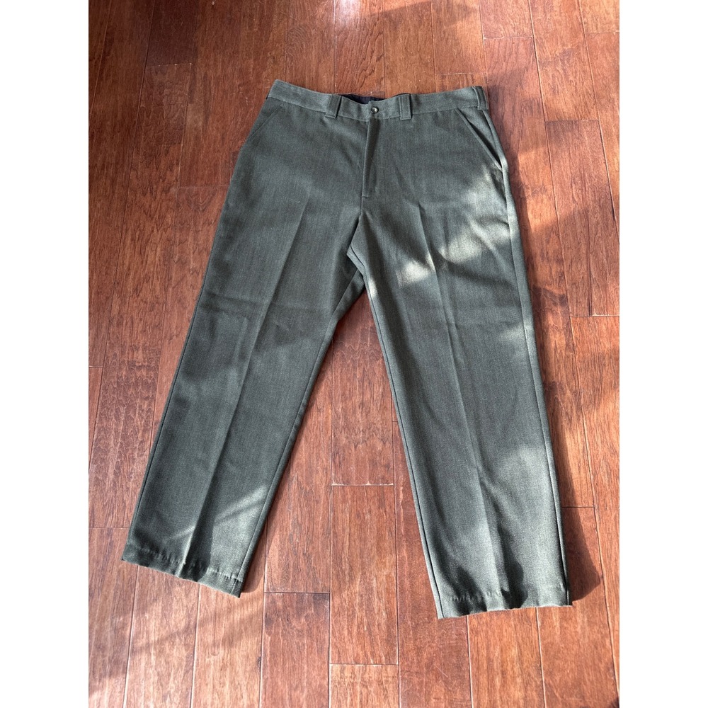 Cabelas Mens Wool Blend Field Pants Size 44x30 Olive‎ Green Vintage Hunting Gear
